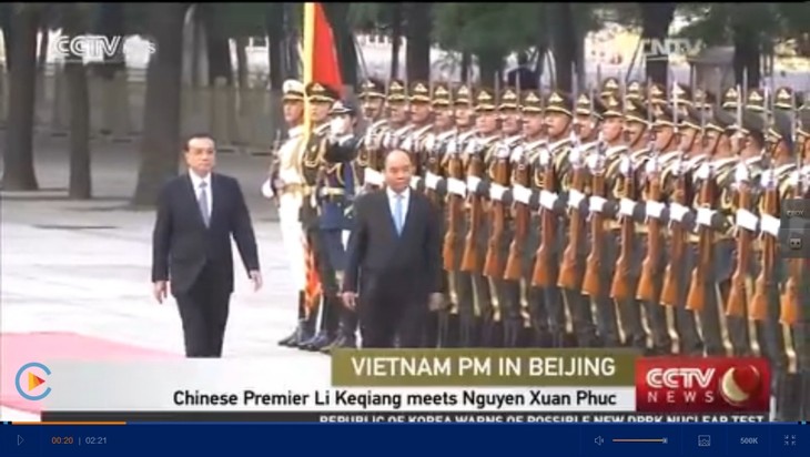 Visita del premier vietnamita a China acapara atención de medios de comunicación locales  - ảnh 1