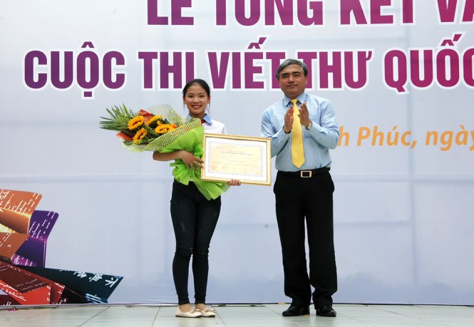 Estudiante vietnamita recibe premio en Concurso mundial de composiciones epistolares - ảnh 1