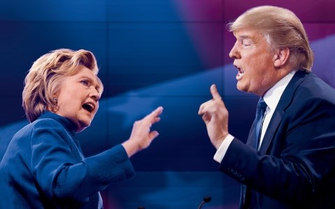 Hillary Clinton y Donald Trump dispuestos al primer debate presidencial - ảnh 1