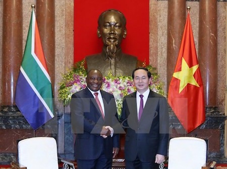 Presidente vietnamita: Sudáfrica es el principal socio de Vietnam en continente africano    - ảnh 1