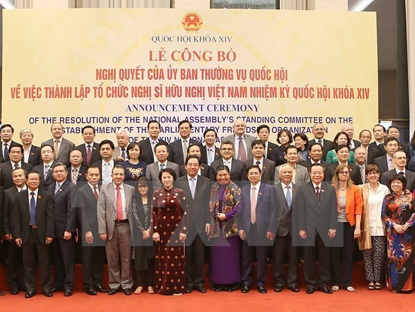 Establecen Organización Parlamentaria de Amistad de Asamblea Nacional de Vietnam - ảnh 1