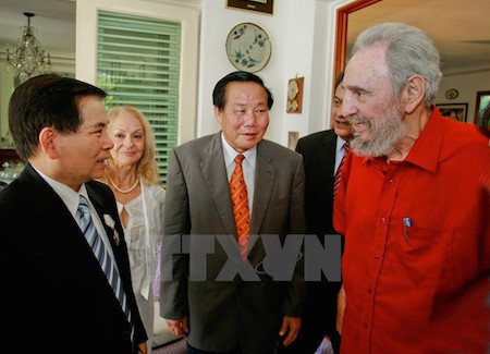 Encuentros amistosos entre Fidel y dirigentes vietnamitas - ảnh 14