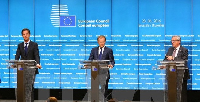 Cumbre de Unión Europea se centra en cooperación interna y políticas exteriores - ảnh 1