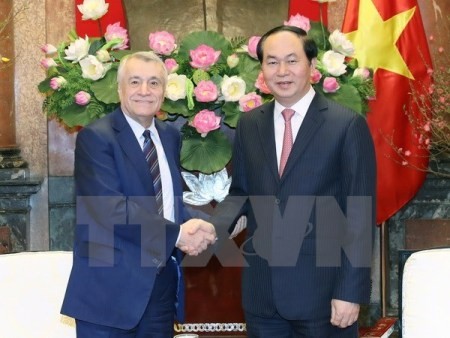 Presidente vietnamita recibe a ministro azerbaiyano de Energía - ảnh 1