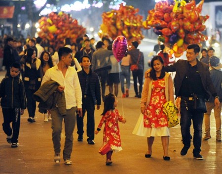 Ambiente festivo del Año Nuevo Lunar del Gallo se vive en Vietnam - ảnh 1