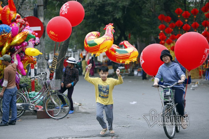Ambiente festivo del Año Nuevo Lunar del Gallo se vive en Vietnam - ảnh 2