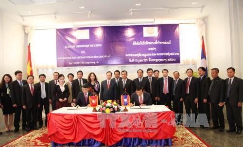 Robustecen relaciones bancarias Vietnam-Laos  - ảnh 1