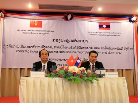 Oficinas de Gobierno de Vietnam y Laos estrechan vínculos  - ảnh 1
