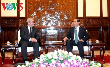 Presidente vietnamita recibe a ejecutivo de Agencia AFP - ảnh 1