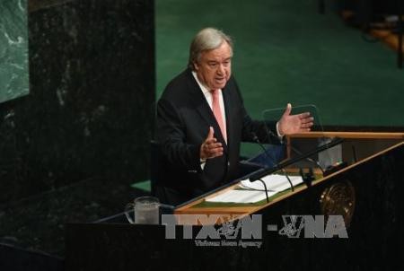 Jefe de la ONU llama a una solución diplomática para la crisis coreana - ảnh 1