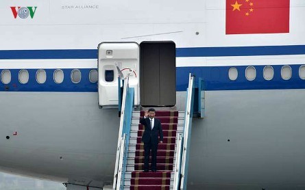 Presidente chino inicia su visita a Vietnam  - ảnh 1