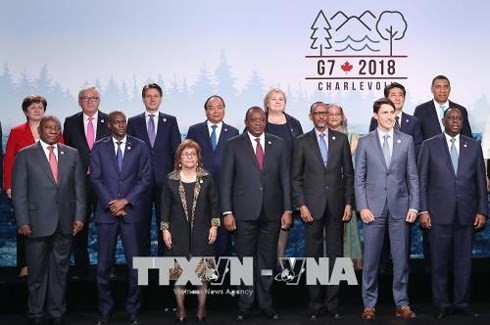 Premier vietnamita interviene en Cumbre ampliada del G7 - ảnh 1