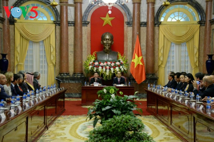 Presidente vietnamita se reúne con jefes de las delegaciones participantes en la XIV Asamblea de Asosai - ảnh 1