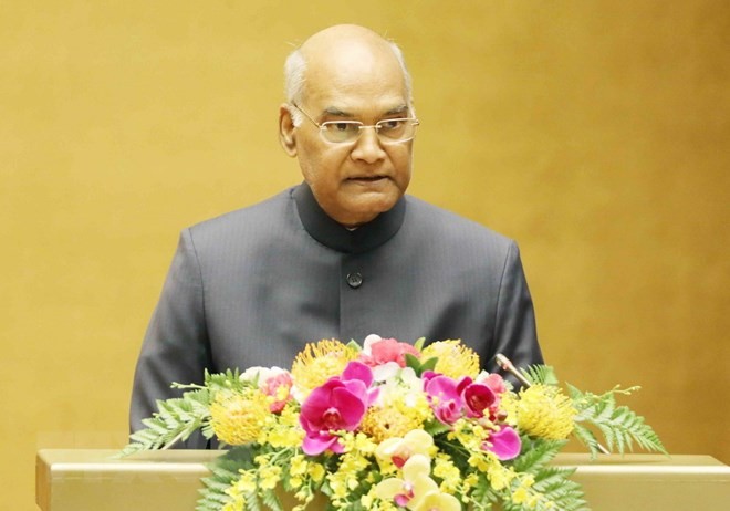 Presidente indio habla ante el Parlamento vietnamita - ảnh 1