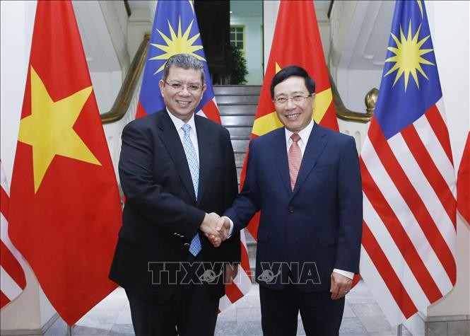 Cancilleres de Vietnam y Malasia conversan sobre relaciones bilaterales - ảnh 1