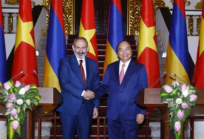 Premier vietnamita recibe a su par armenio - ảnh 1
