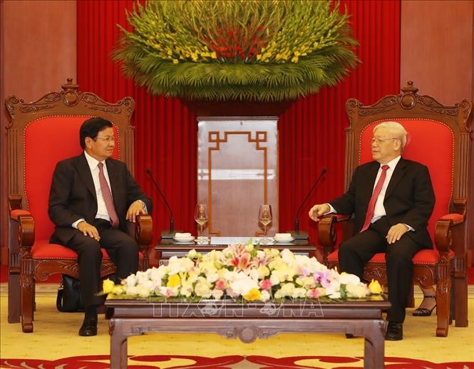 Reafirman Laos y Vietnam voluntad de afianzar relaciones - ảnh 1