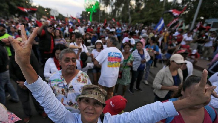 Manifestación sandinista en Nicaragua en apoyo al presidente Daniel Ortega - ảnh 1