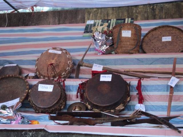Conjunto de instrumentos musicales del grupo étnico Dao Khau - ảnh 1