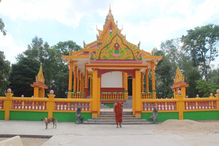Soc Trang: restauración de las pagodas Jemer que sirvieron a la defensa de la patria - ảnh 1