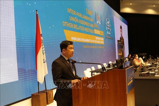 Vietnam contribuye al éxito de la 144 Asamblea General de la Unión Interparlamentaria - ảnh 1