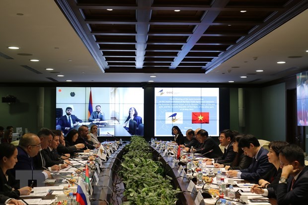 Vietnam y Unión Económica Euroasiática evalúan la implementación del TLC bilateral - ảnh 1
