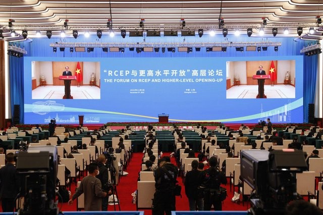 Vice primer ministro de Vietnam interviene en foro sobre RCEP en China - ảnh 1
