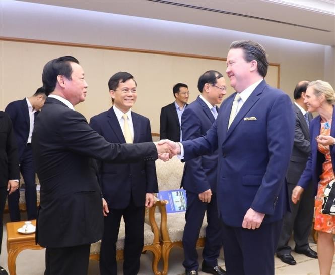 Viceprimer ministro vietnamita se reúne con embajadores de Países Bajos y Estados Unidos - ảnh 2