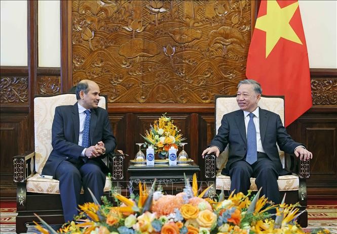 Presidente To Lam recibe a embajador indio en Vietnam - ảnh 1