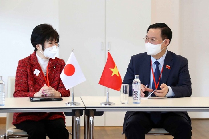 Vuong Dinh Huê rencontre la présidente du Sénat japonais - ảnh 1