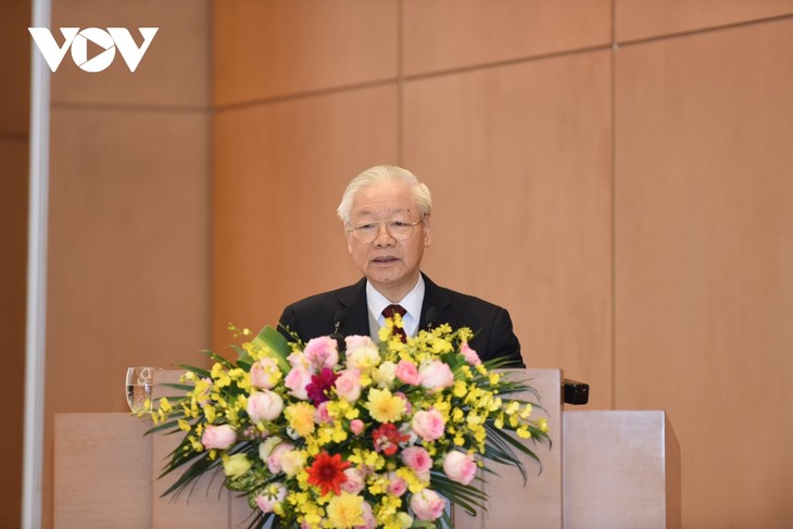 Tổng Bí thư Nguyễn Phú Trọng: Tranh thủ thời cơ, thực hiện thắng lợi mục tiêu năm 2023 - ảnh 1