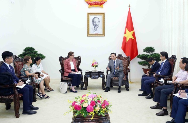 Trân Hông Hà rencontre la représentante en chef de l’Organisation mondiale de la santé (OMS) au Vietnam - ảnh 1