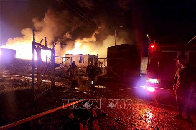 Explosion dans un dépôt de carburant au Haut-Karabakh - ảnh 1