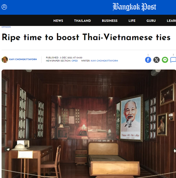 La visite de Vuong Dinh Huê en Thaïlande couverte par les médias thaïlandais - ảnh 2