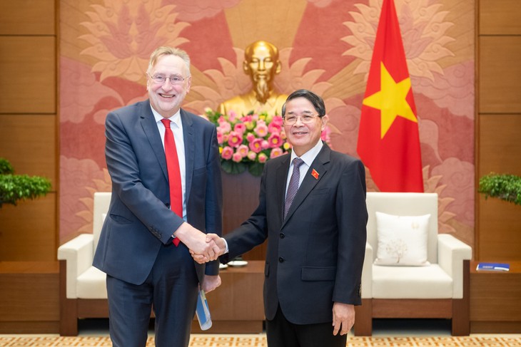 Bernd Lange reçu par le vice-président de l'Assemblée nationale Nguyên Duc Hai - ảnh 1