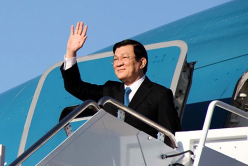 ประธานประเทศเจืองเติ๊นซางเดินทางถึงกรุงฮาวานา - ảnh 1