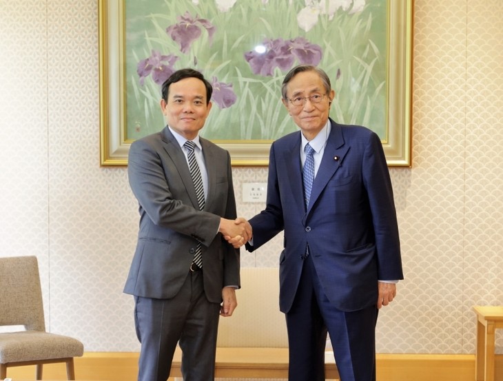 รองนายกรัฐมนตรี เจิ่นลิวกวาง พบปะกับประธานาธิบดีศรีลังกาและประธานสภาล่างญี่ปุ่น - ảnh 2
