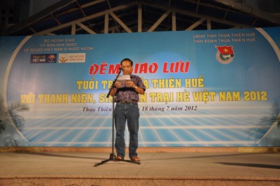 Đại biểu Trại hè giao lưu với thanh niên tỉnh đoàn Thừa Thiên Huế - ảnh 1