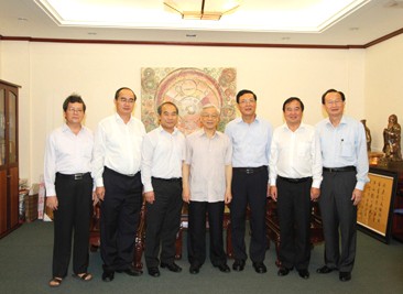 Tổng Bí thư Nguyễn Phú Trọng làm việc với Bộ Giáo dục và Đào tạo - ảnh 2