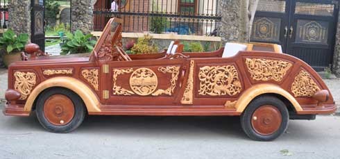Ôtô gỗ tự chế đầu tiên tại Việt Nam - ảnh 2