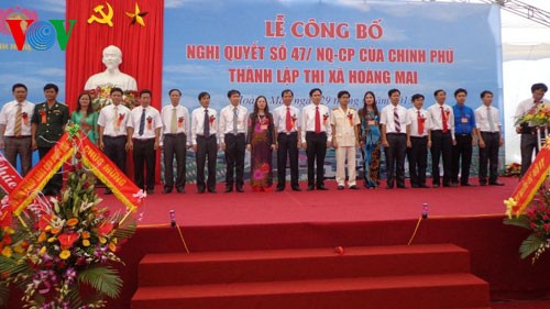 Nghệ An: công bố thành lập thị xã Hoàng Mai  - ảnh 1