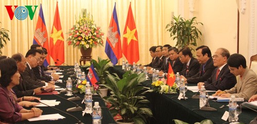 Hội đàm cấp cao Việt Nam - Campuchia thống nhất tiếp tục thúc đẩy hợp tác toàn diện giữa hai nước - ảnh 1