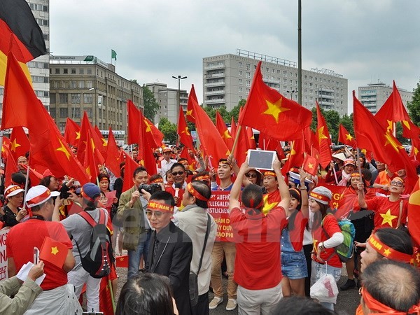 Hơn 3.000 người Việt tại Đức biểu tình phản đối Trung Quốc - ảnh 1