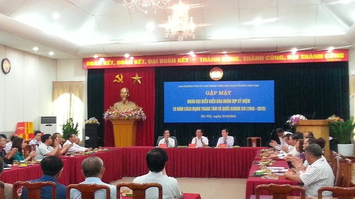 Ủy ban Trung ương MTTQ Việt Nam gặp mặt Đoàn đại biểu kiều bào về dự kỷ niệm Quốc khánh 2/9 - ảnh 1