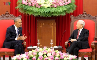 Tổng Bí thư Nguyễn Phú Trọng tiếp Tổng thống Barack Obama - ảnh 1