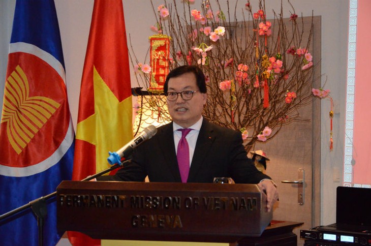Phái đoàn Việt Nam tại Geneva gặp mặt đầu Xuân Mậu Tuất - ảnh 1
