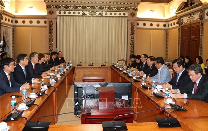 Lãnh đạo Thành phố Hồ Chí Minh tiếp Chủ tịch Liên đoàn Công nghiệp Hàn Quốc - ảnh 1