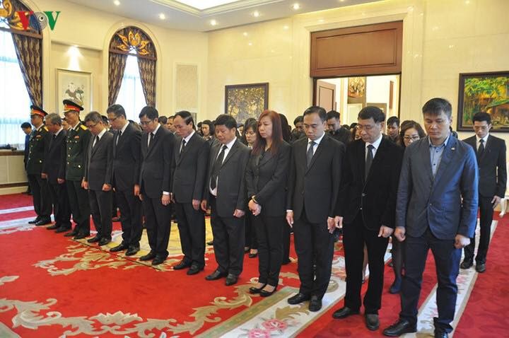 Cơ quan ngoại giao Việt Nam tại các nước tổ chức lễ viếng Chủ tịch nước Trần Đại Quang - ảnh 4