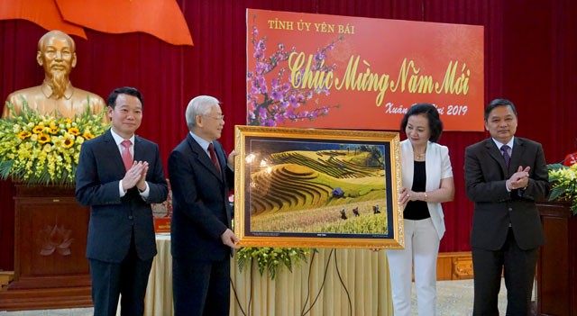 Tổng Bí thư, Chủ tịch nước Nguyễn Phú Trọng làm việc với Tỉnh Yên Bái - ảnh 5