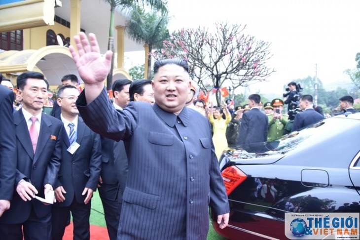 Những hình ảnh Chủ tịch Triều Tiên Kim Jong-un đến Việt Nam - ảnh 3